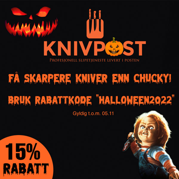 15% rabatt med kode "halloween2022"